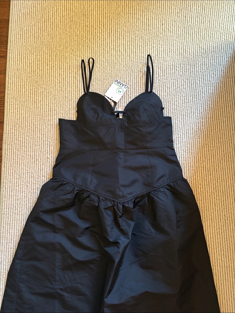 NWT Ganni Midi Dress - Picture 2 of 7